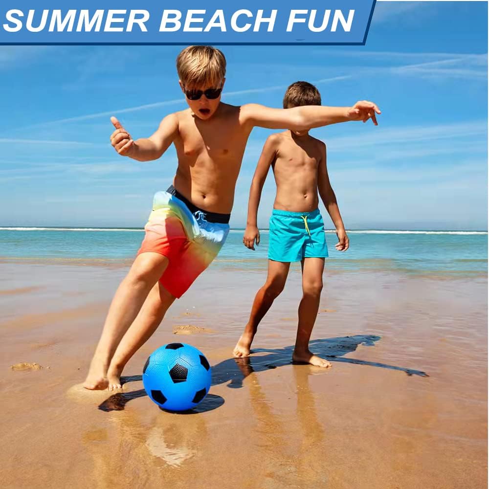 Picture of Rubber Football for Kids / Soft Toy Ball – Mini Inflatable Football Toy – Colorful Plastic Ball for Children's Outdoor Sports – 1 Piece