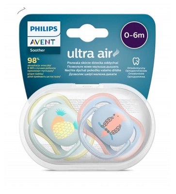 Picture of Ultra Air Double Pacifier 0-6m Deco 085/12