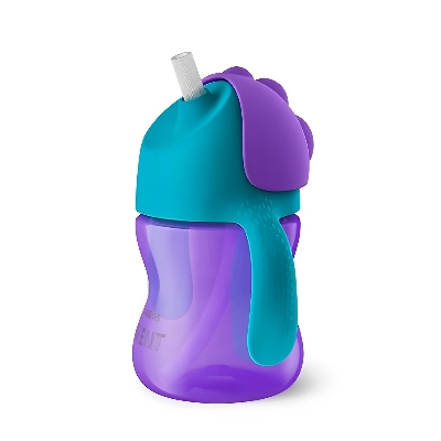 Picture of Philips Avent plastic drinking bottle with straw (200ml/7oz) for babies from 9 months old 796/00