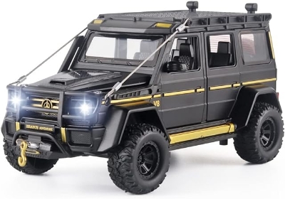 Picture of OANMYJJO Toy Cars Benz G550 Adventure Edition 1/24 Metal DieCast Car Model，with Sound and Light、Pull Back，Suitable for Children Aged 3 and Above as Gifts