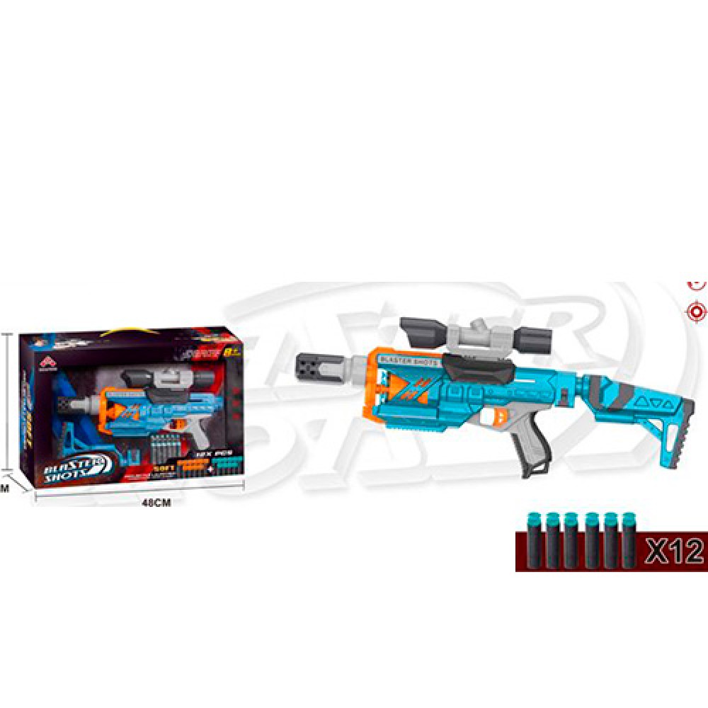 Picture of Blaster Shots Soft Projectiles Launcher 12 Pieces