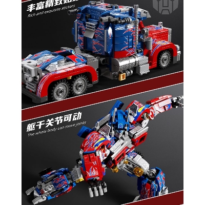 Picture of 2 in 1 Transformer Optimus Prime Bumble Bee Robot Lego Building Block Model Toys- 813 PCS