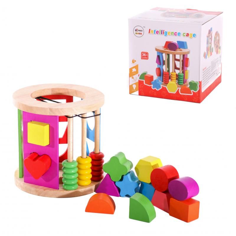 Picture of Educational Wooden Toy Intelligence Cage Shape & Color recognition