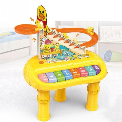 Picture of Early Education Duck Cute 2 in1 Multifunction piano and Duck Slide Toy