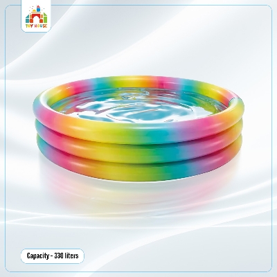 Picture of INTEX Rainbow Ombre Pool Kids Swiming Pool (1.47m x 33cm)-58439NP