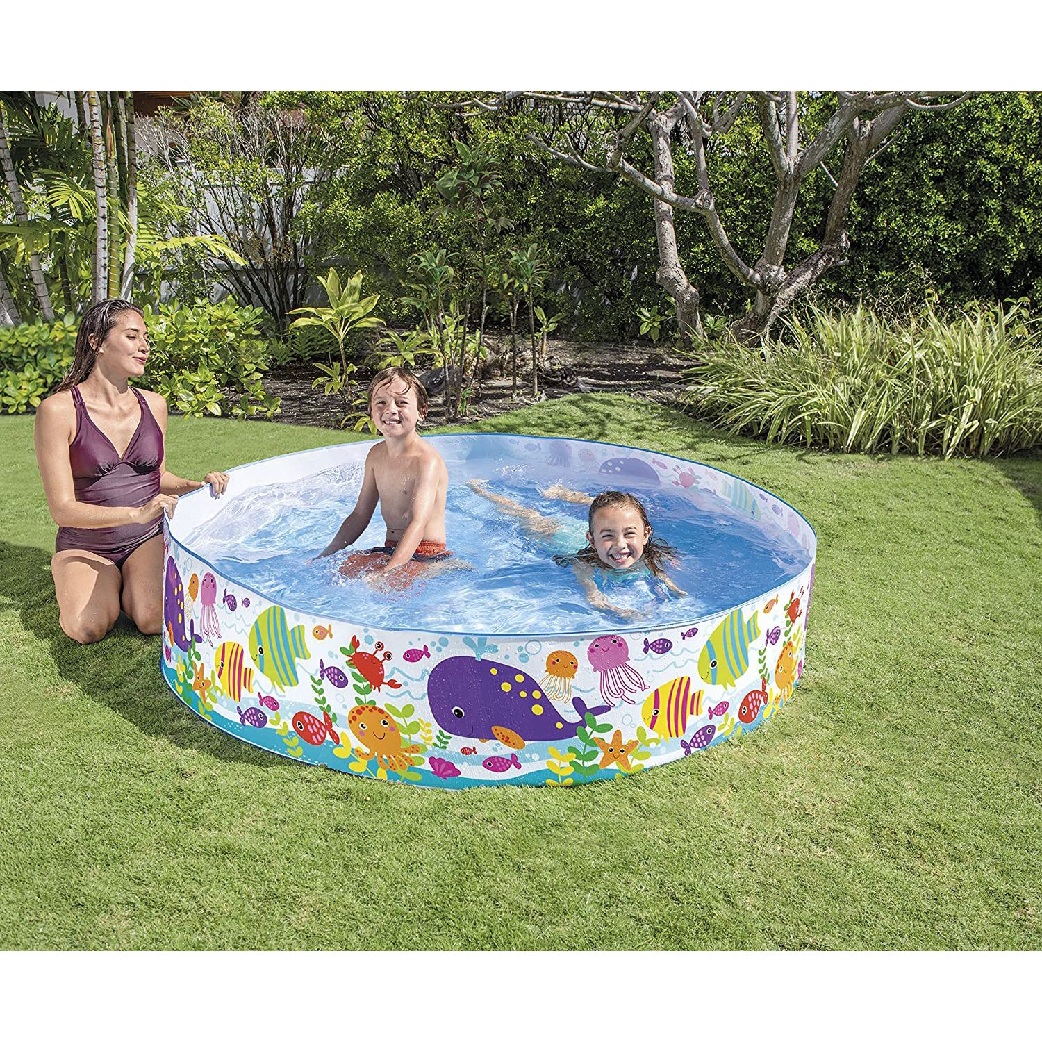 Picture of Intex 6 Ft Ocean Play Snapset Pool by (Ocean Play) Kids Swiming Pool-56452NP