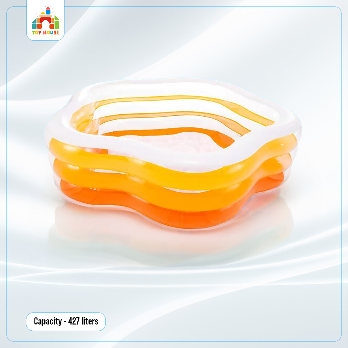 Picture of Intex Large Pentagonal Inflatable Family Pool 56495NP- 185x180x53 CM (427 Liters)