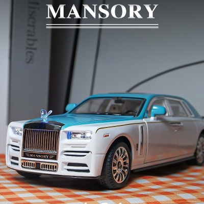Picture of 1:24 Rolls Royce Phantom Mansory Family Alloy Car Toy Car Metal Collection Model Car Sound and light Toys For Children Gift