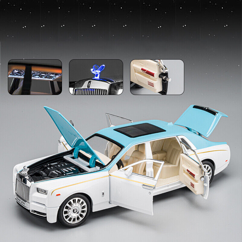 Picture of 1:24 Rolls Royce Phantom Mansory Family Alloy Car Toy Car Metal Collection Model Car Sound and light Toys For Children Gift