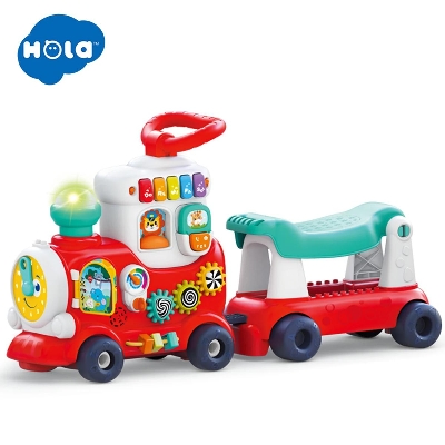 Picture of Hola Four in one smart train pusher ride locomotive toy for kids-E8990