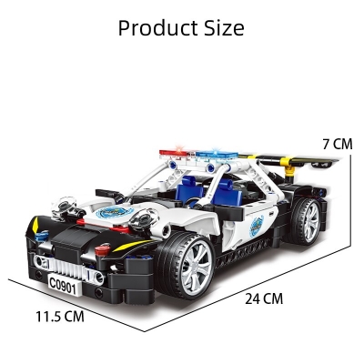 Picture of WOMA TOYS 2022 Kids Creative Educational SWAT CarPatrol Vehicle STEM Building Blocks Bricks Assembly Games
