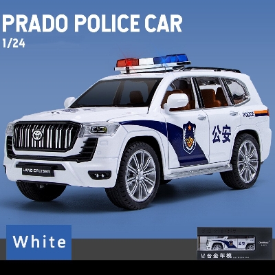 Picture of 1/24 Alloy Diecasts Toyota Prado Car Model Toy With Sound Light 6 Doors Opened