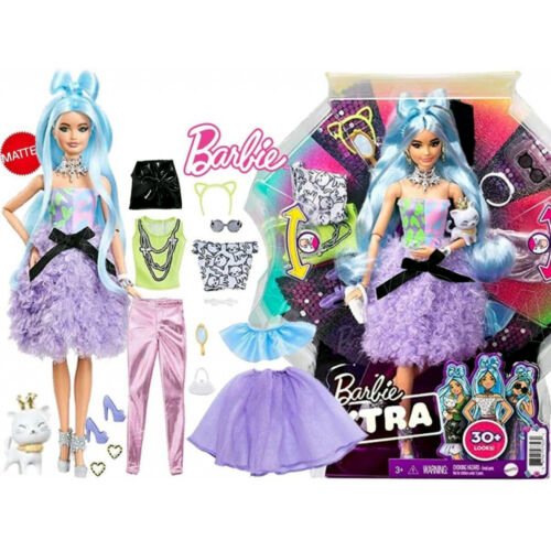 Picture of Barbie Extra Doll & Accessories Set with Pet Mix & Match Pieces for 30+ Looks Flexible Joints GYJ6