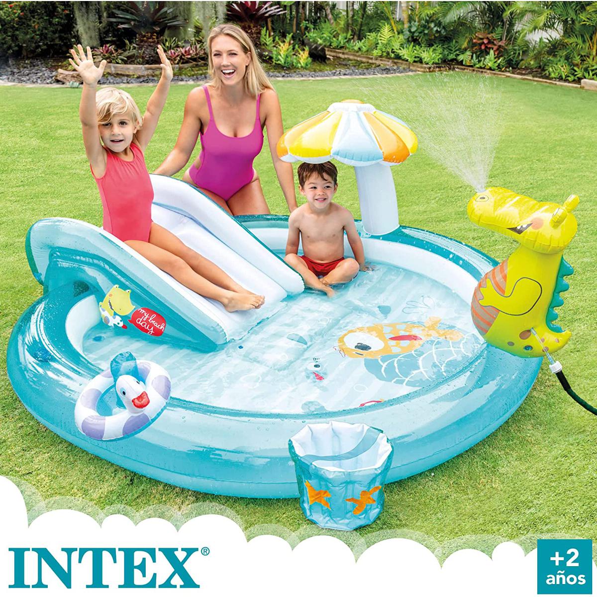 Picture of INTEX children's swimming pool games water toy set with a pet 201x170x84 cm 57165NP