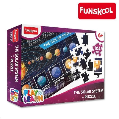 Picture of Funskool 104 Pieces Puzzle Play & Learn-Solar System Educational Toy for 6 Year Old Kids and Above