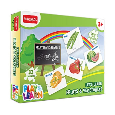 Picture of Funskool Puzzle Play &Learning Fruits & Vegitables creative toy for kids