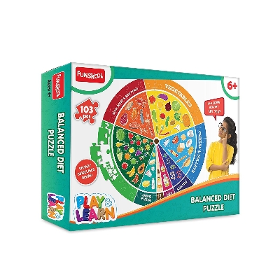 Picture of Funskool 103 Pieces Puzzle Balanced Diet Play & Learn Educational Toy for 6 Year Old Kids and Above