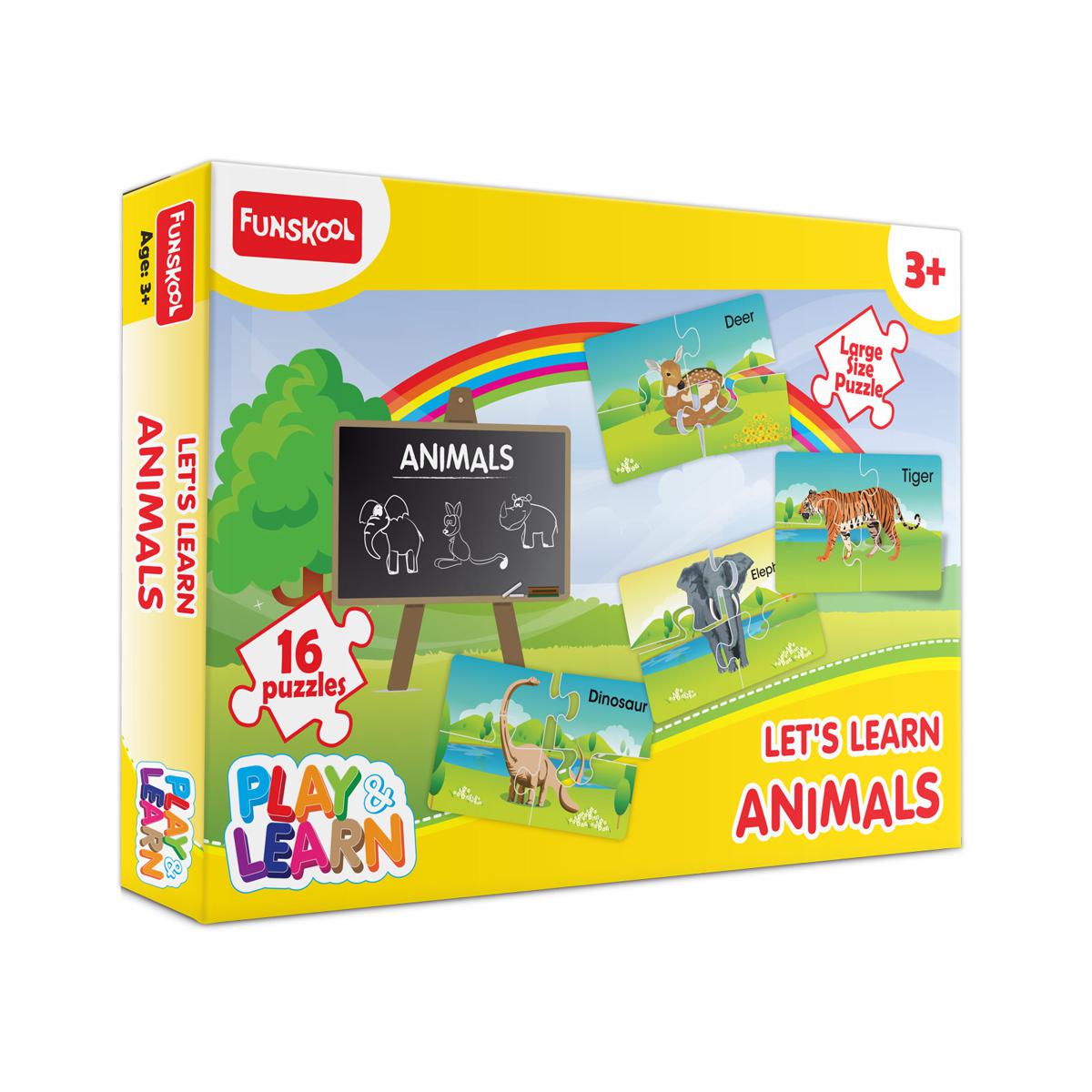 Picture of Funskool 16 Pieces Puzzles Play & Learn-Pet Educational Large Size Creative Toy for 3 Year Old Kids and Above