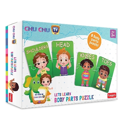 Picture of Funskool-Chu Chu Body Parts Puzzle Educational Creative Toy 4x8 Pieces for 3 Year Old Kids and Above