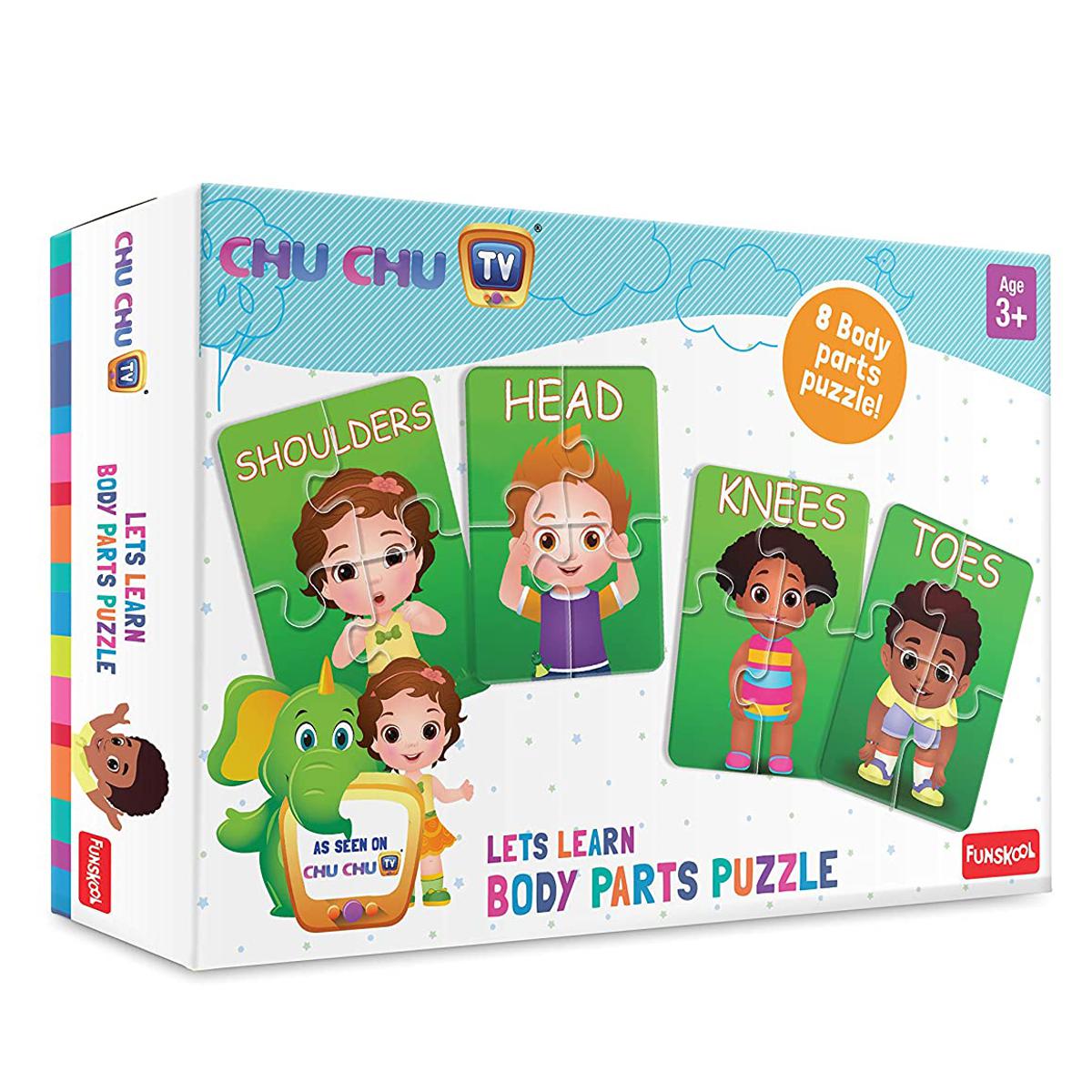 Picture of Funskool-Chu Chu Body Parts Puzzle Educational Creative Toy 4x8 Pieces for 3 Year Old Kids and Above