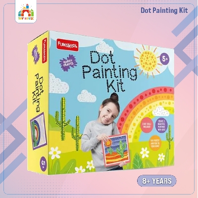Picture of FUNSKOOL Handy Crafts Dot Painting Learn make 3 Art and Craft kit Multicolor For 8 Years +