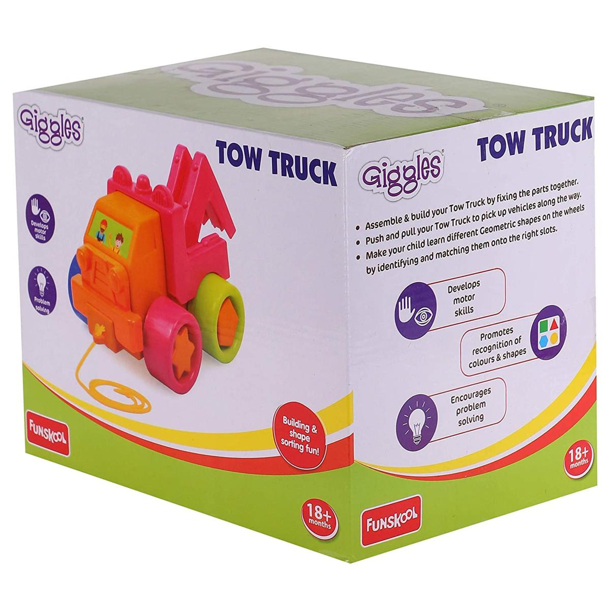 Picture of Giggles Vehicles Tow Construction Truck Toy For Kids