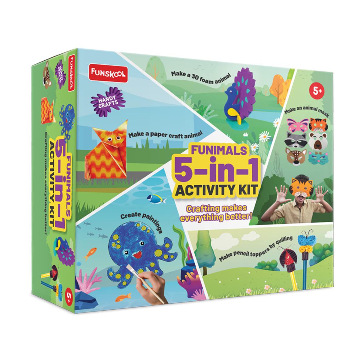 Picture of Funskool Funimals Activity Kit (5 in 1) Crafting Makes Everything Better diy Toy For Kids