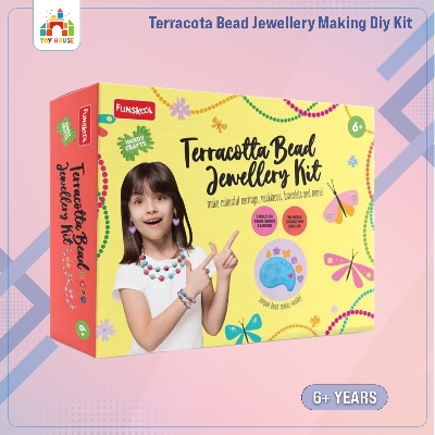 Picture of Funskool Handycrafts Terracota Bead Jewellery Making Diy Kit For Ages 6-15 Years