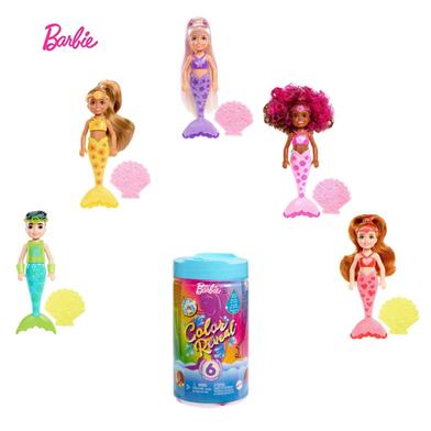 Picture of Barbie Toys Color Reveal Rainbow Mermaid Series Chelsea Doll With 1pc Surprises Change And Accessories Gifts For Kids- HCC75