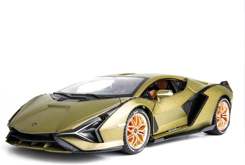 Picture of Crizer Exclusive Alloy Metal Pull Back Die-cast Car 1:32 Sian Lamborgini MILETRY Diecast Metal Pullback Toy car with Openable Doors & Light, Music Boys Gifts Toys for Kids - Multicolor