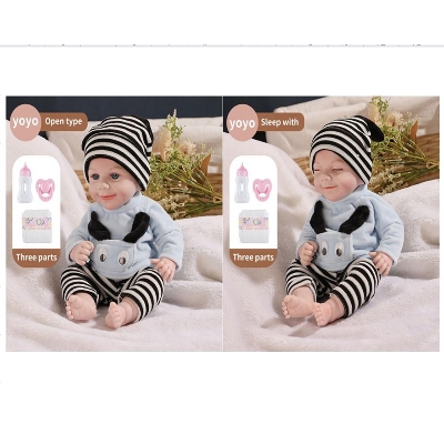 Picture of Newborn baby with bottle pacifier diaper 2 ASST. Doll Playset