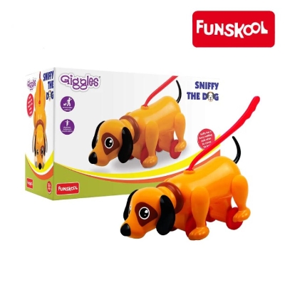 Picture of Giggles - Sniffy The Pet Pull along Toy Tail Encourages Walking 12 months & above Infant and Preschool Toys