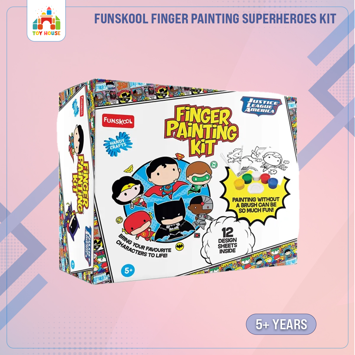 Picture of FUNSKOOL FINGER PAINTING SUPERHEROES ART AND CRAFT KIT