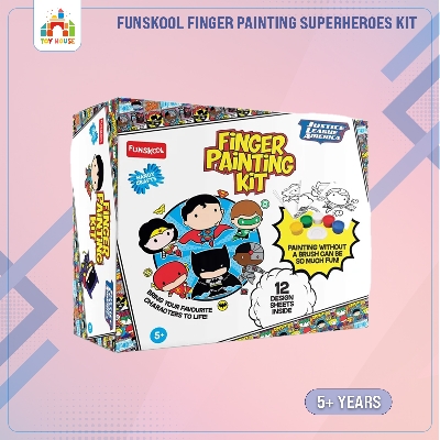 Picture of FUNSKOOL FINGER PAINTING SUPERHEROES ART AND CRAFT KIT