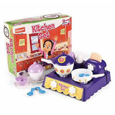 Picture of Funskool Giggles - Kitchen Set Colourful Pretend and Play Cooking Set Language and Social SkillsnRole PlaynPreschool Toys