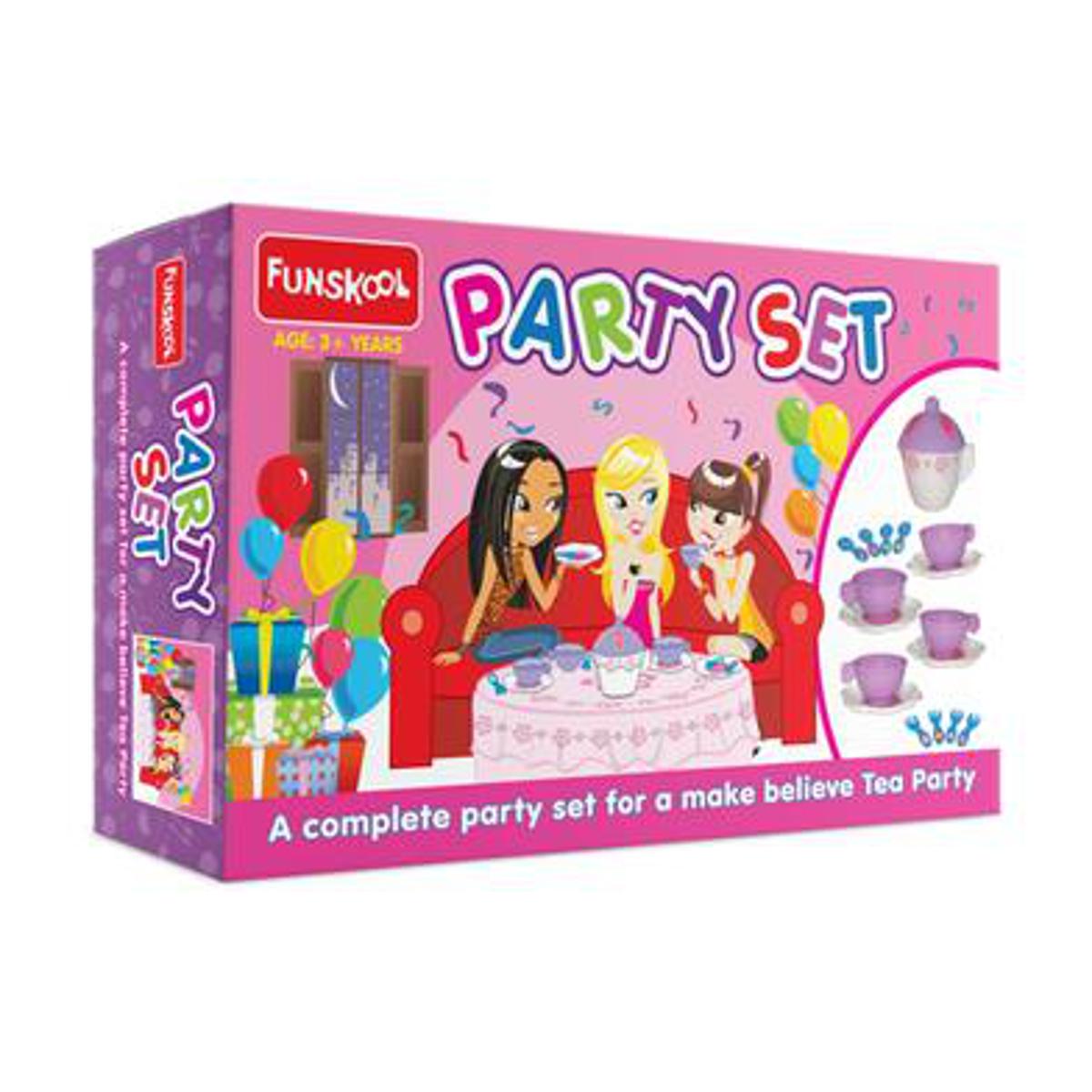 Picture of Giggles - Party Set Colourful Pretend and Play Tea set Language and Social skills Role  Preschool toys