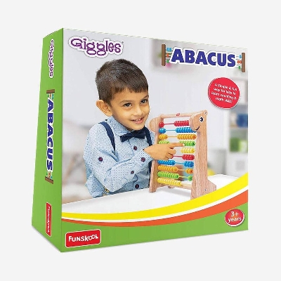 Picture of Funskool Giggles Wooden Abacus for Kids Math Educational Counting Toy with 100 Beads