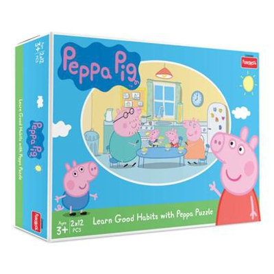 Picture of FUNSKOOL Peppa Pig Good Habits 2 in 1 Puzzle Set
