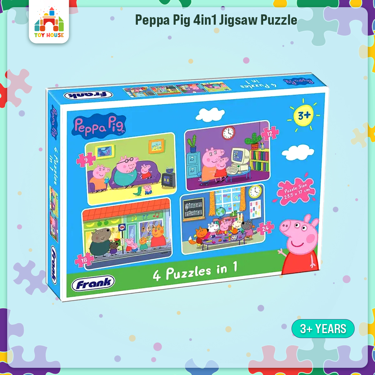 Picture of Peppa Pig 4in1 Jigsaw Puzzle -60402