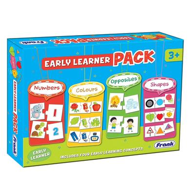 Picture of Early Learner Pack Puzzle– 88 Pieces, 20 2-Piece and 16 3-Piece Self-Correcting Educational Jigsaw Set with 4 Concepts - Numbers, Colours, Opposites, Shapes  Educational Toys and Games-10166