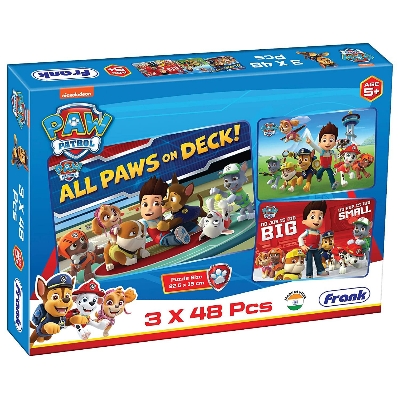 Picture of Pao Patrol Puzzles - 48 Pieces 3 in 1 Jigsaw Puzzles for Kids for Age 5 Years Old and Above-70303
