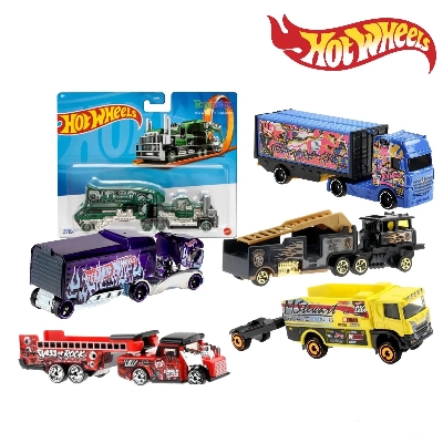 Picture of Hot Wheels Track Trucks Asst pull Car-BFM60