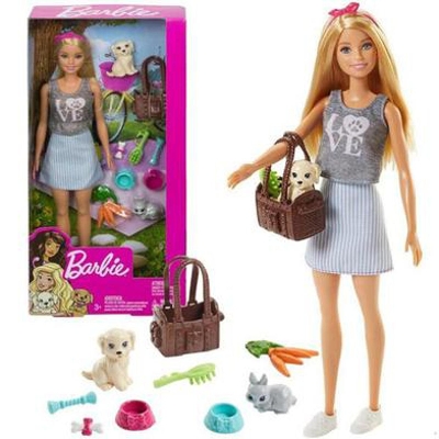 Picture of Barbie Dolls And Pets Playsets for kids- Fpr48