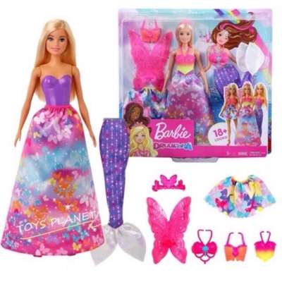 Picture of Barbie Dreamtopia Dress Up Doll Accessories Gift Set-GJK40