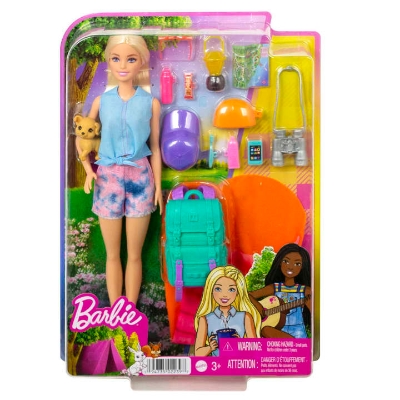 Picture of Barbie Doll And Accessories It Takes Two “Malibu” Camping Doll And 10+ Pieces-HDF73