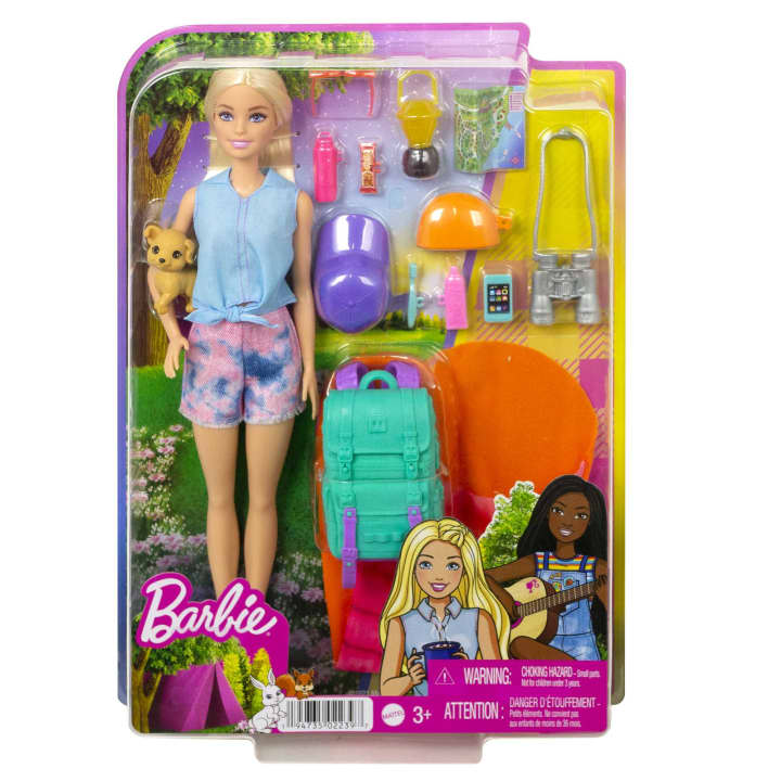 Picture of Barbie Doll And Accessories It Takes Two “Malibu” Camping Doll And 10+ Pieces-HDF73