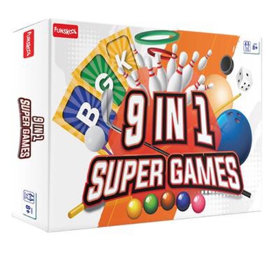 Picture of FUNSKOOL 9 IN 1 SUPER GAMES COMPACT STRATEGY BOARD GAME FOR KIDS