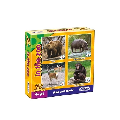 Picture of Puzzles game - in The Zoo - Set of 4 Jigsaw Educational and Fun -10506