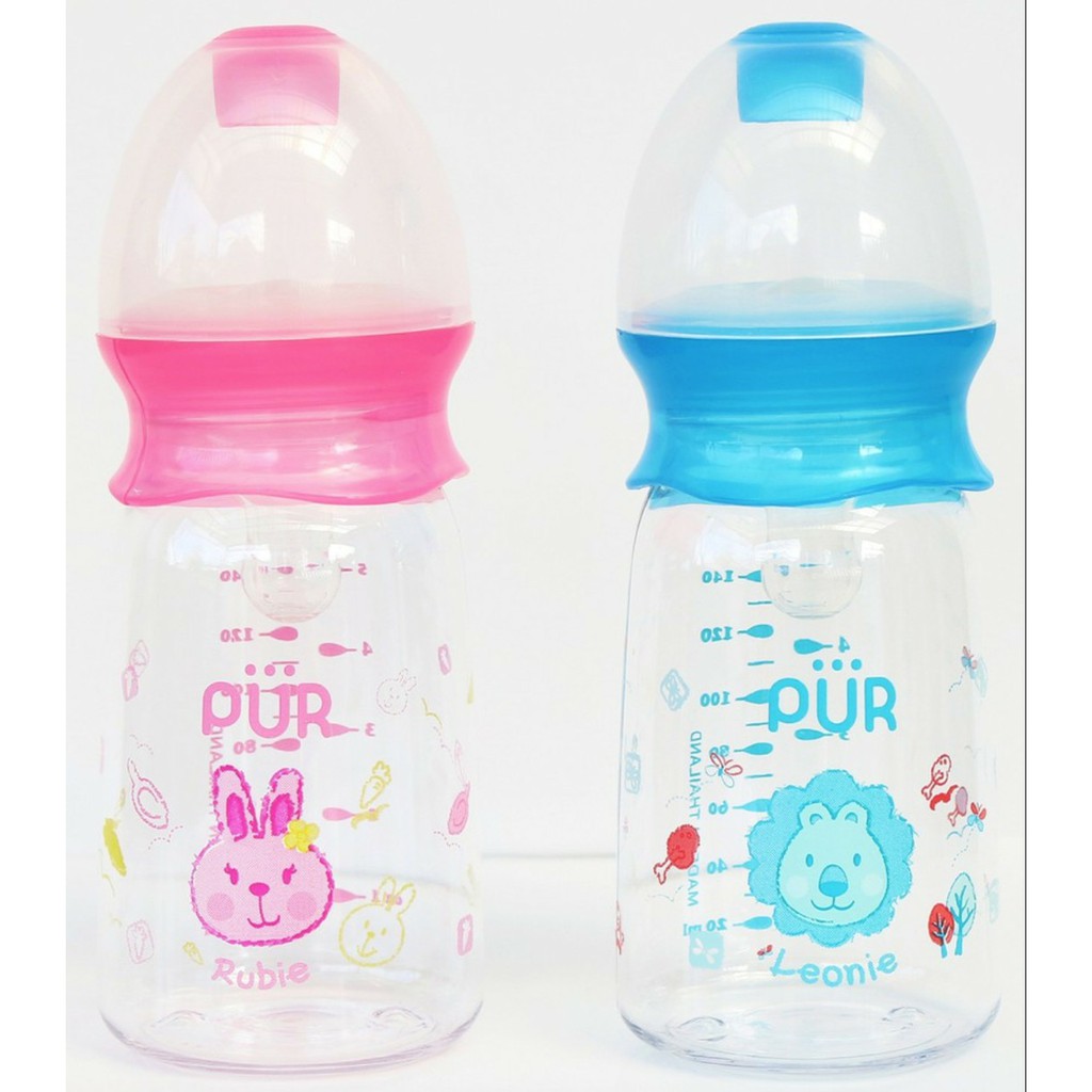 Picture of Feeding Bottle Pink / Blue 130ml (1101)