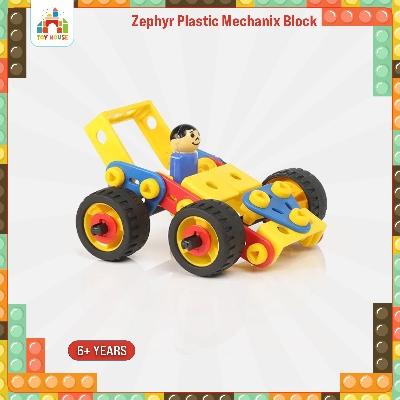 Picture of Zephyr Plastic Mechanix block building set for kids - Cars 302008